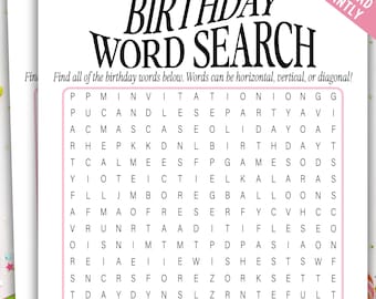 Teen or Tween Birthday Girl Selfie Scavenger Hunt Printable Game | Selfie Scavenger Hunt Birthday Game l | Teen Birthday Game