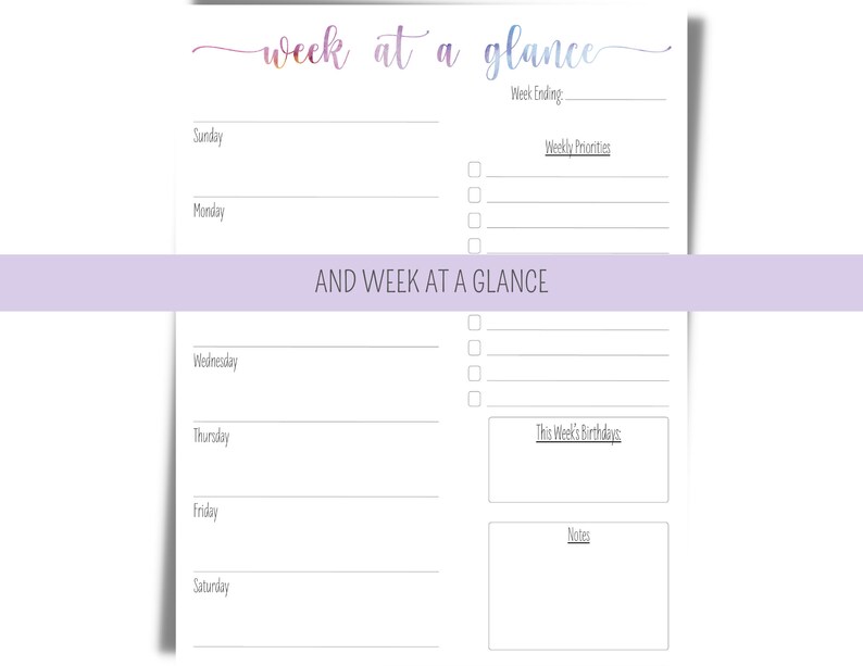 20232025 Editable Printable Calendars Cleaning Calendar Etsy