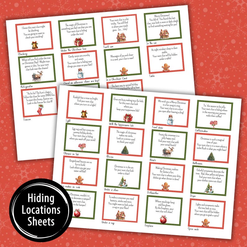 Christmas Scavenger Hunt Christmas Printable Games Christmas