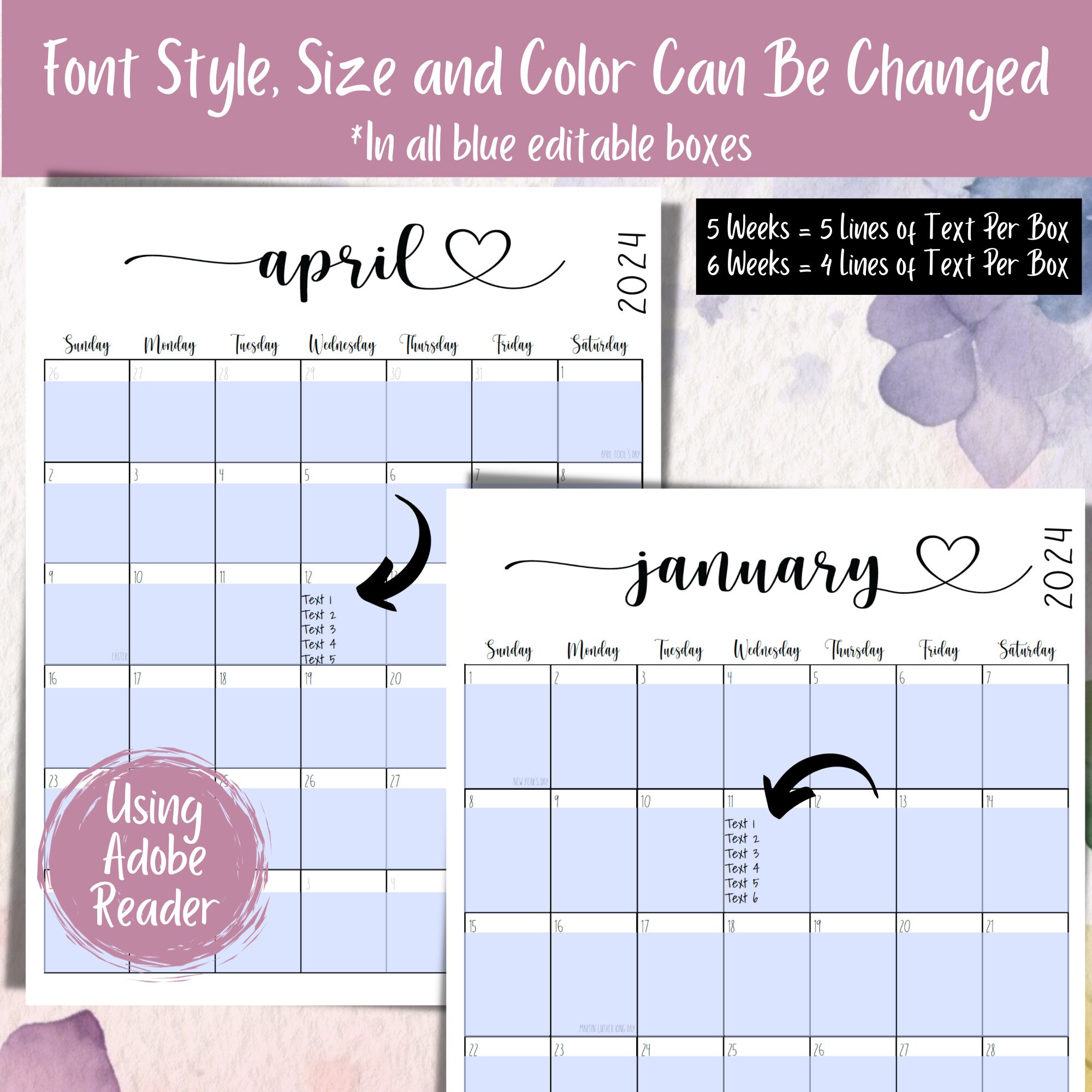 Family Schedule Template
