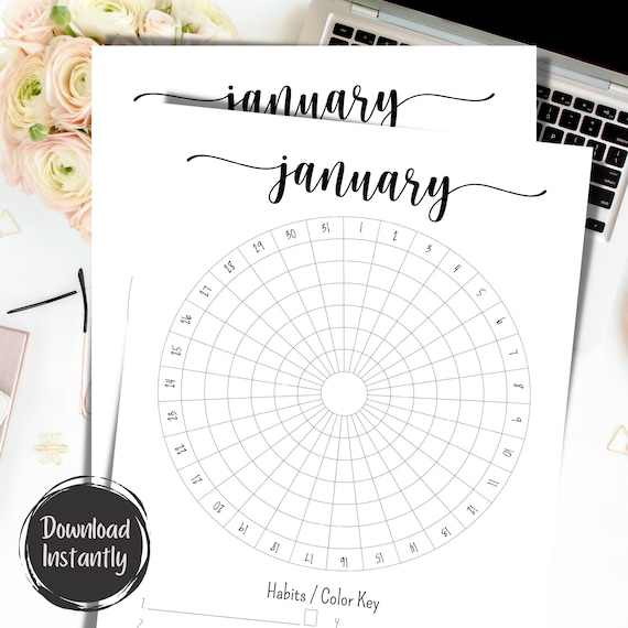 Printable Habit Tracker | Workout Tracker | Wellness Tracker | Daily Tracker | Daily Habits | Daily Routines | Monthly Habit Tracker | Habit