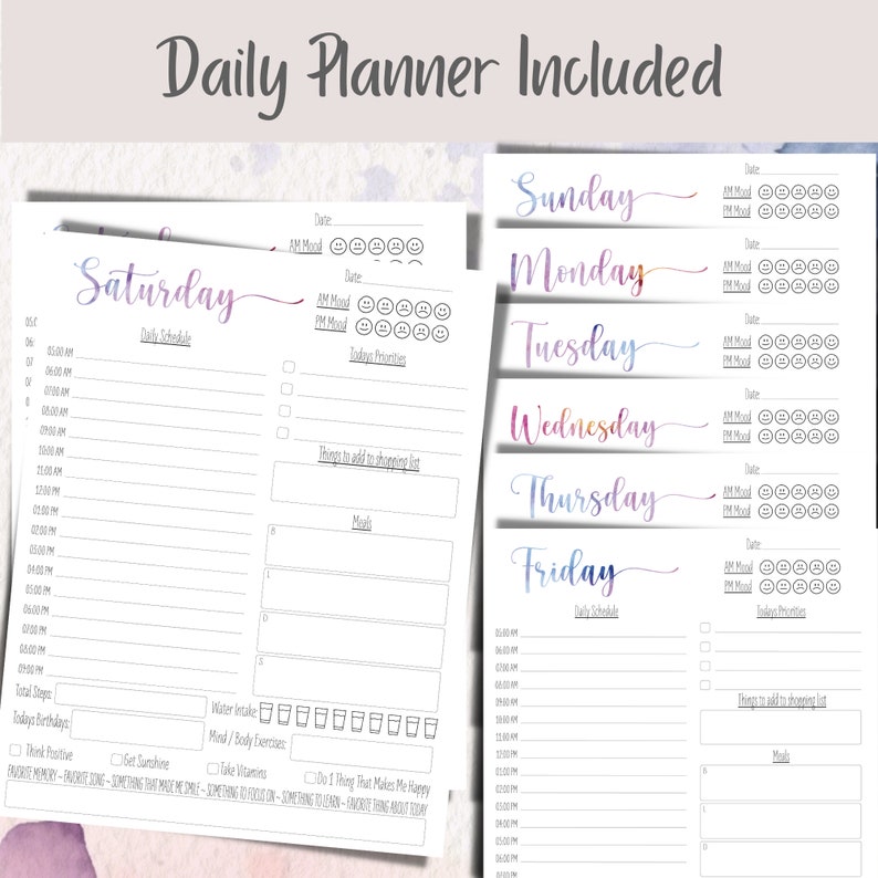 Modèle de calendrier imprimable 20242025 modifiable Etsy France