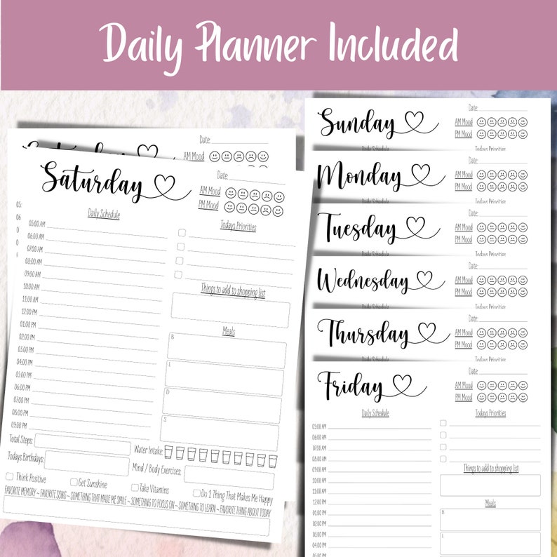 20242025 Printable Calendar Template Editable Family Organizer Monthly