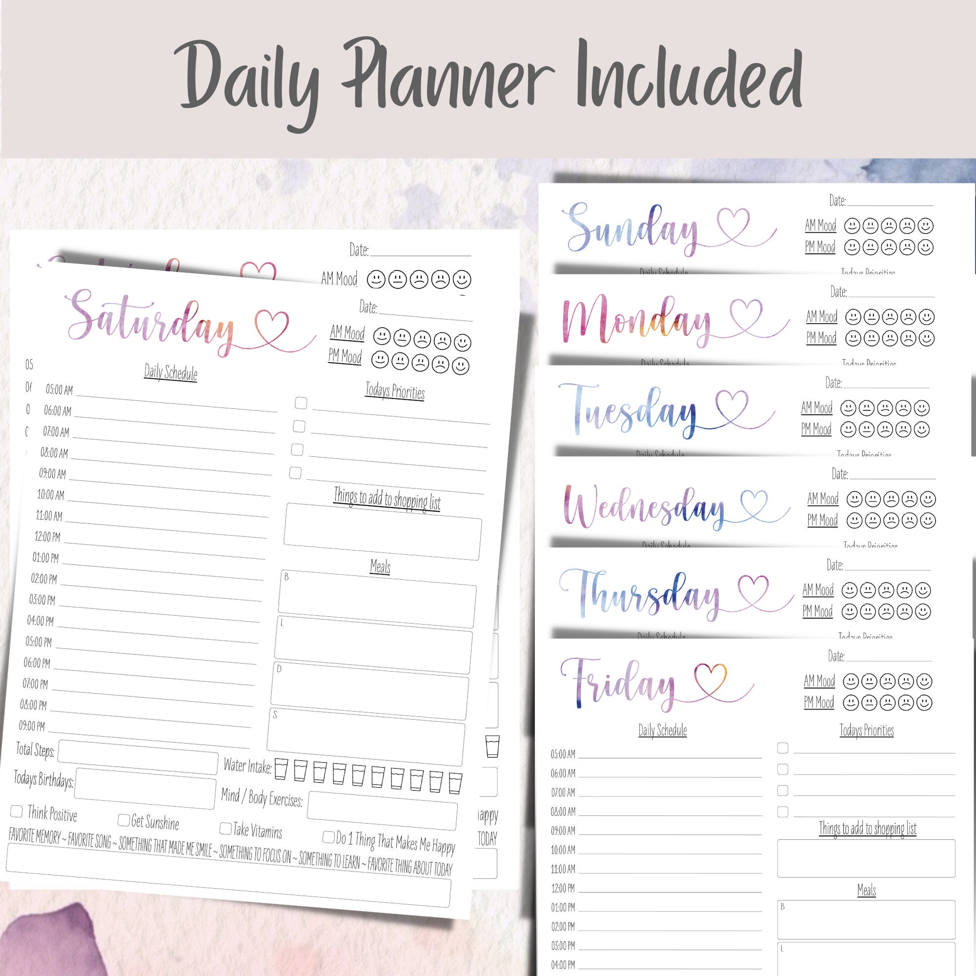 2024-2025 Portrait Printable Calendar Template Family - Etsy UK