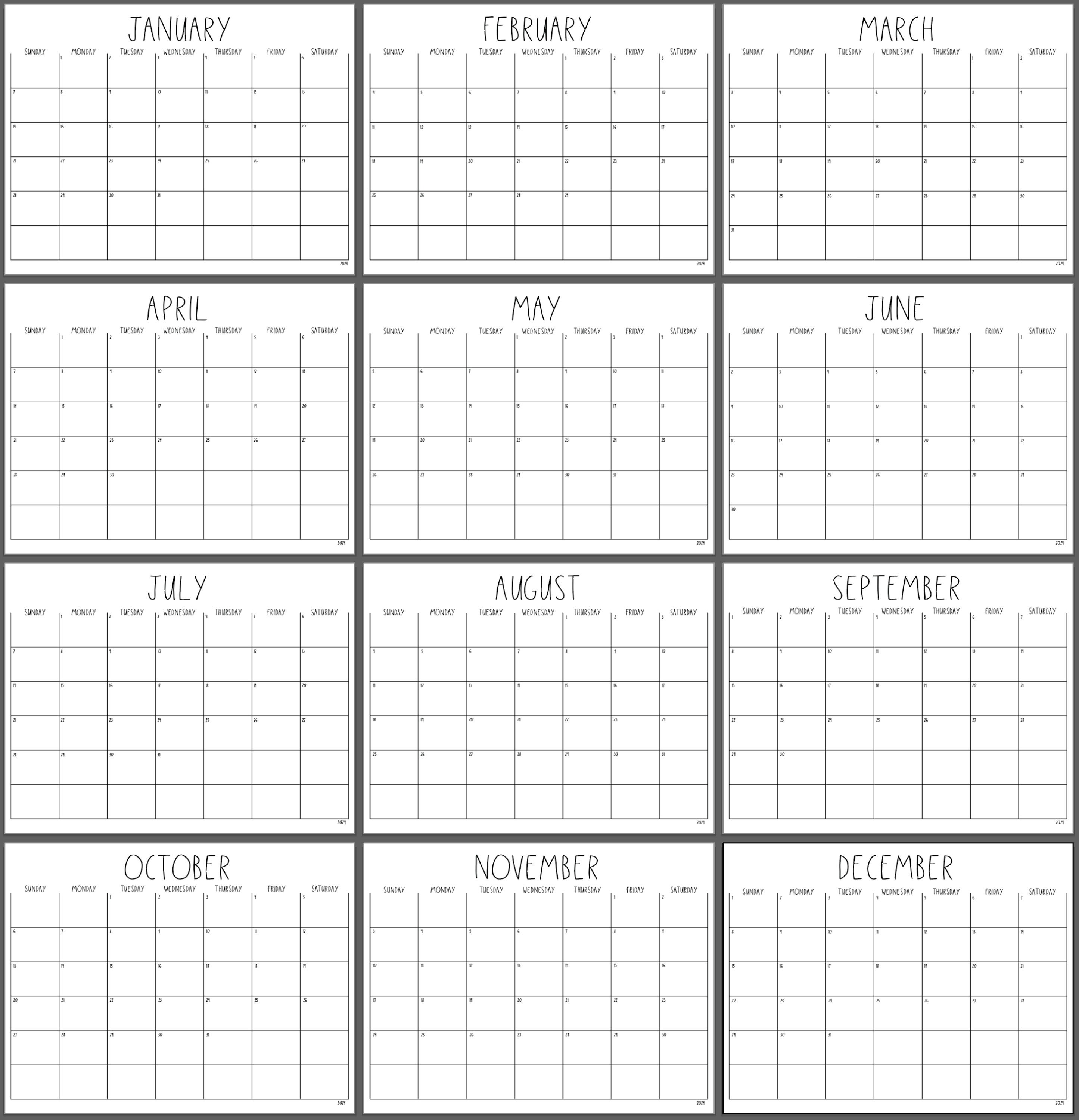 2023 2025 Editable Printable Calendars Cleaning Calendar Etsy Australia