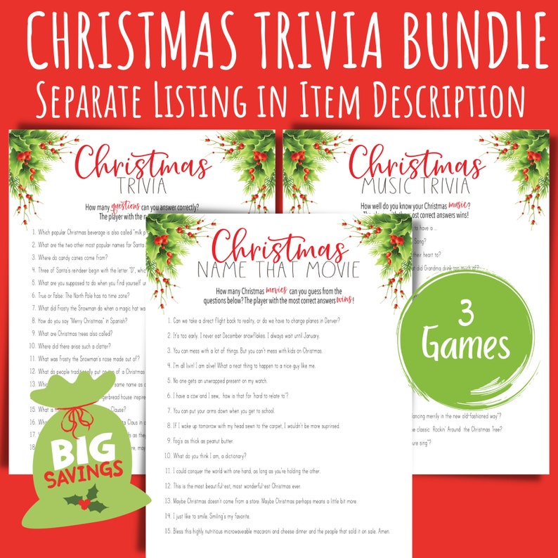 Christmas Gift Exchange Game Printable Christmas Games XMAS Gift Swap ...