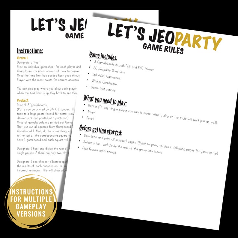 New Years Jeopardy Game New Years Office Party Game Family New Years