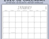 2026-2032 Editable Printable Calendars, Cleaning Calendar, Birthday Calendar, Workout Calendar, Monthly Calendar, Sassy