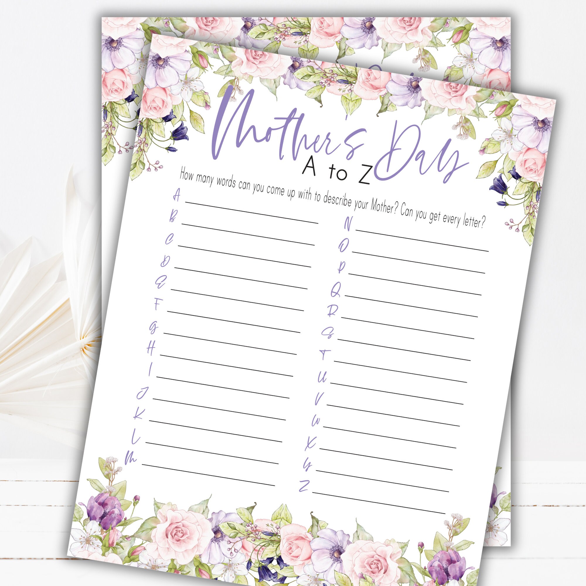 Mother's Day Printable Game Bundle Printable Mother's Day Games for ...