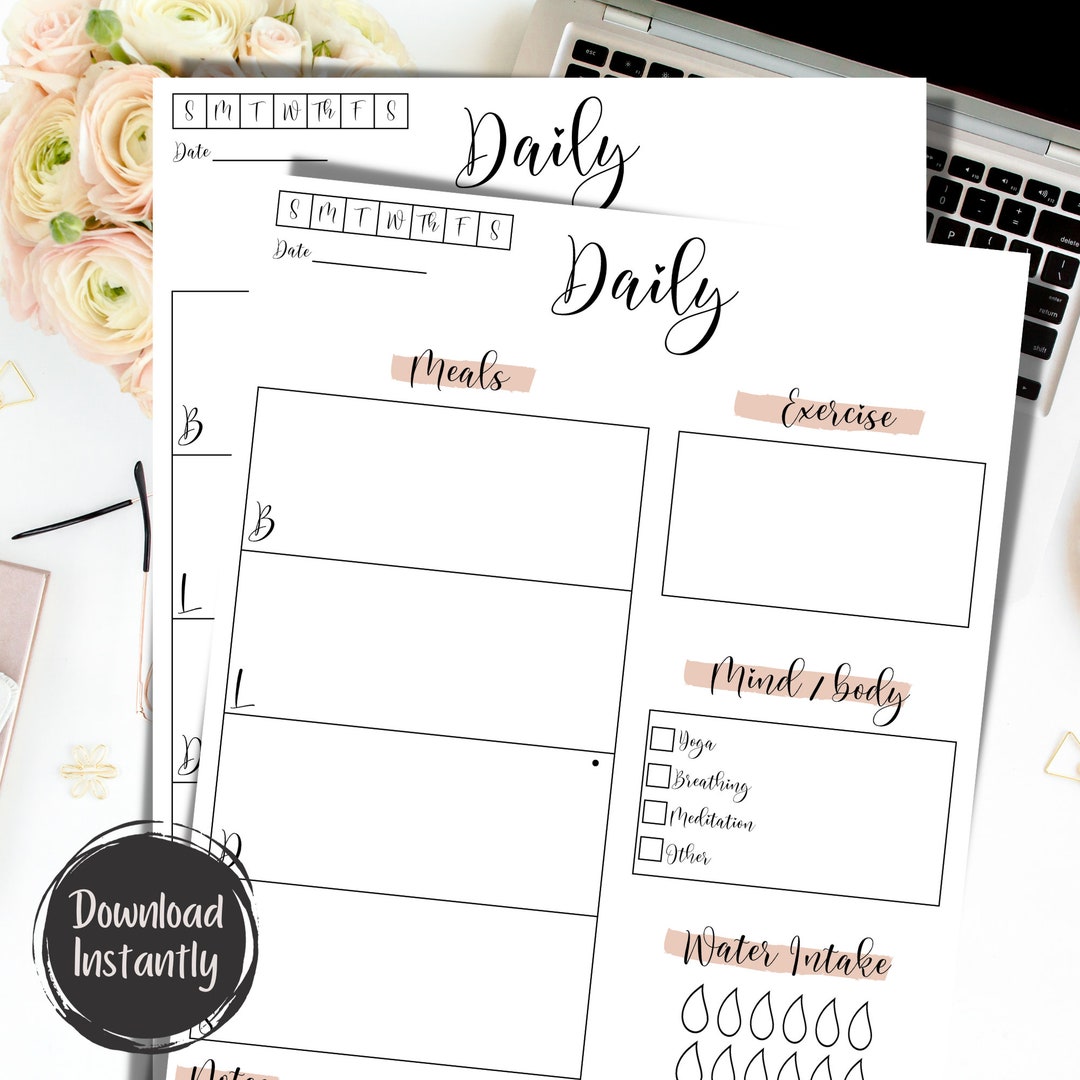 Daily Log - Mauve - Etsy