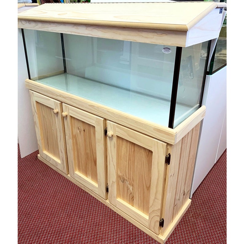 Handmade Personalized Unique Mahogany Wood Lighted Fish Tank Roof for