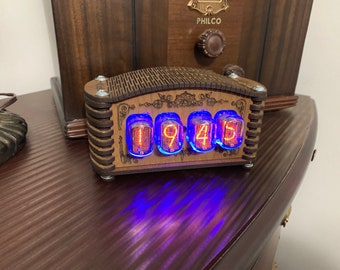 Beautiful Handmade Nixie IN-12 Clock NEW