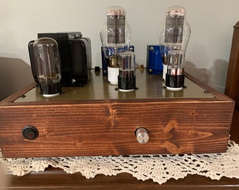 300B SE Stereo Tube Singled Ended Amplifier Edcor Trans 5U4 6SN7