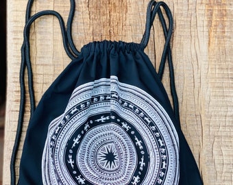 Printed drawstring backpack / Gym bag