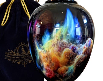 Nebula Cloud Urn for Human Ashes: Galaxy Space Memorial