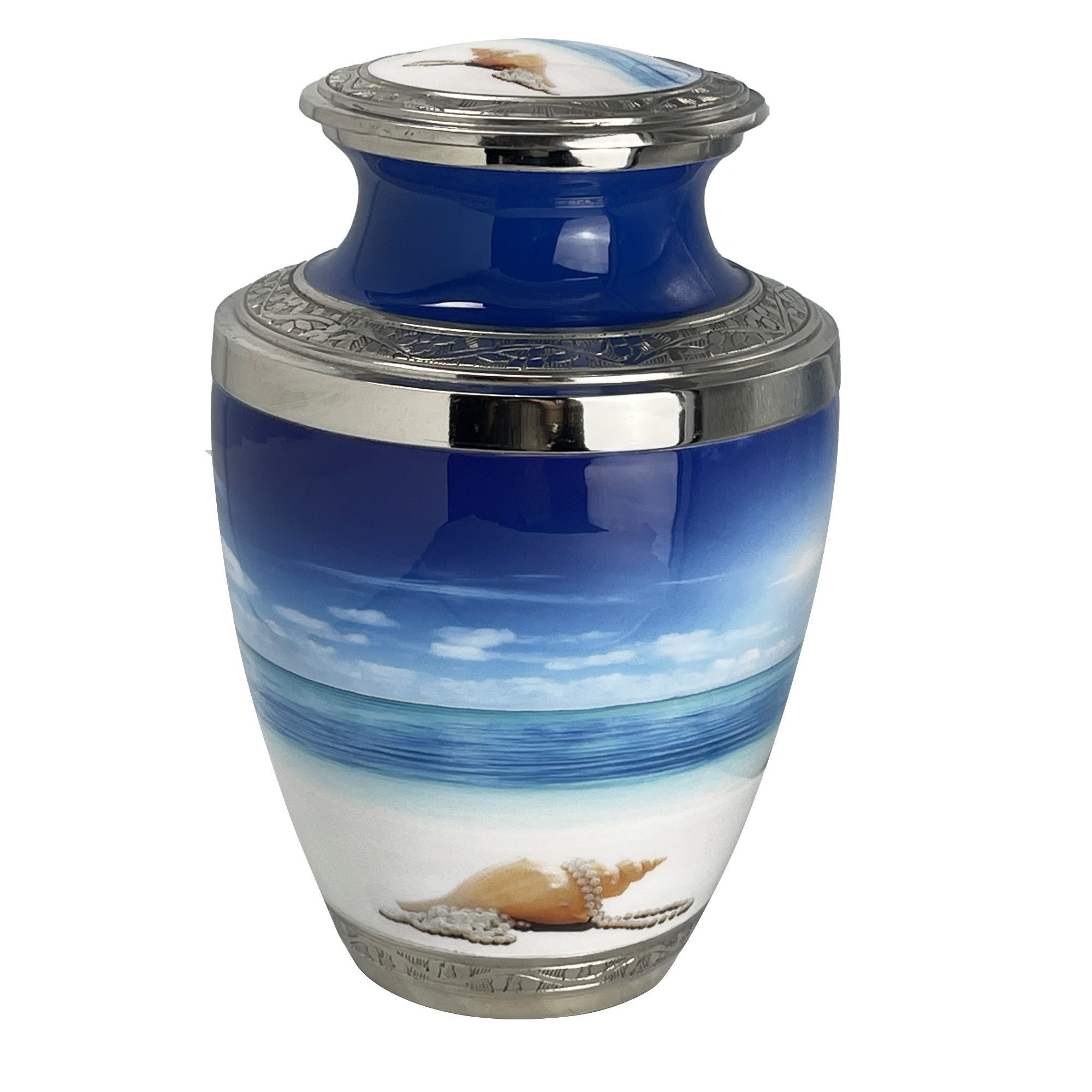 Seashell Urn for Ashes Ocean Keepsake for Ashes Though Etsy