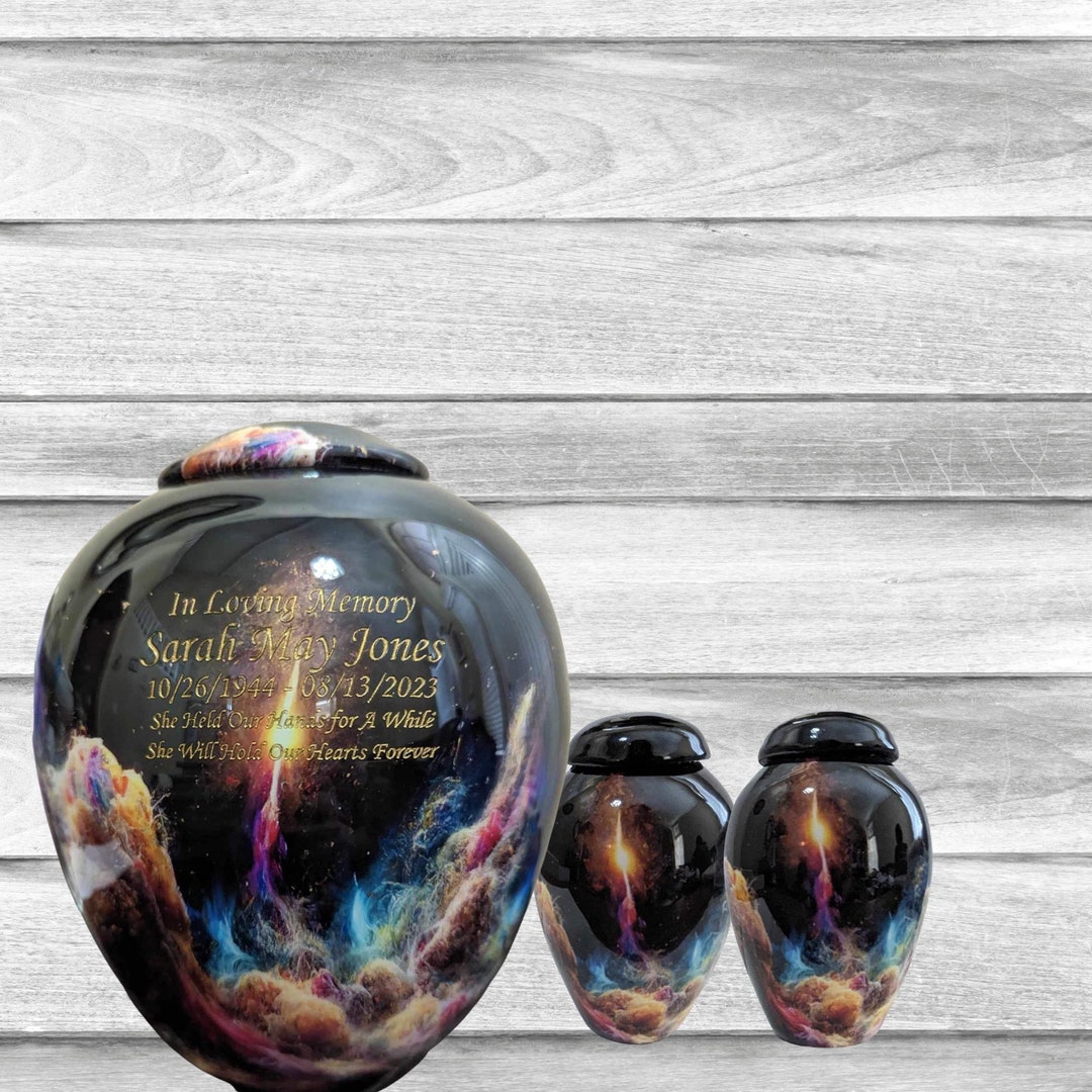 A New Star is Born Urn for Human Ashes Spectacular Nebula Cloud Urn