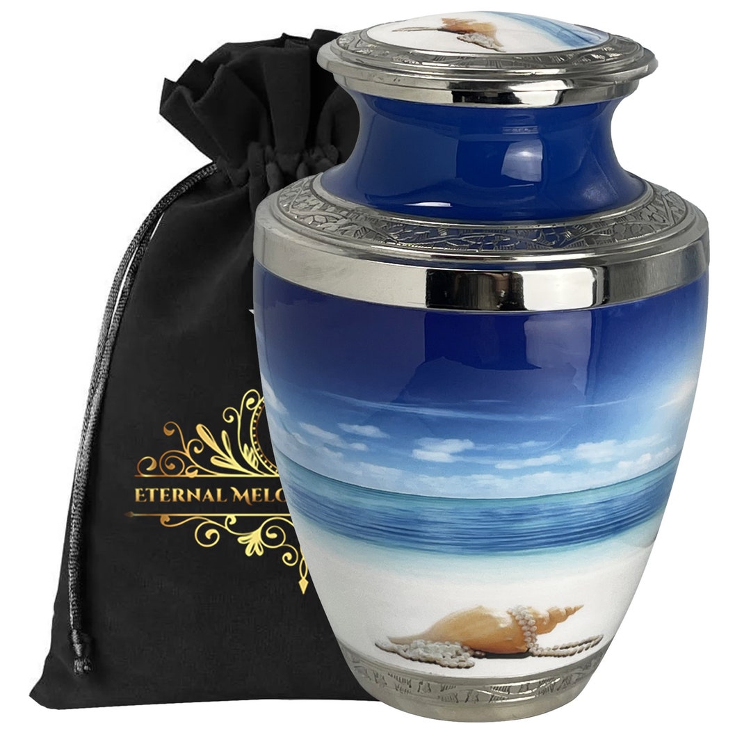 Seashell Urn for Ashes Ocean Keepsake for Ashes Though Etsy