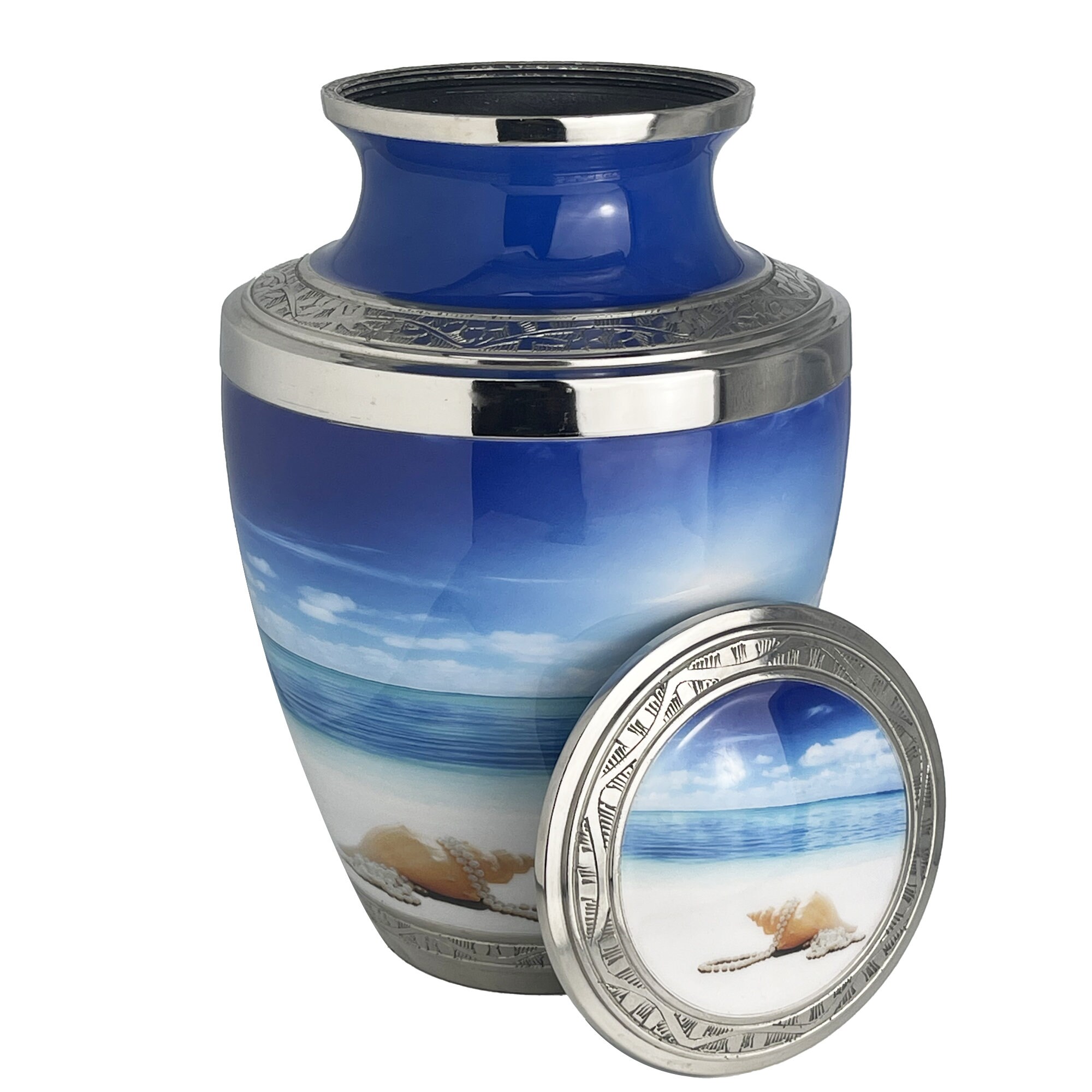 Seashell Urn for Ashes Ocean Keepsake for Ashes Though Etsy