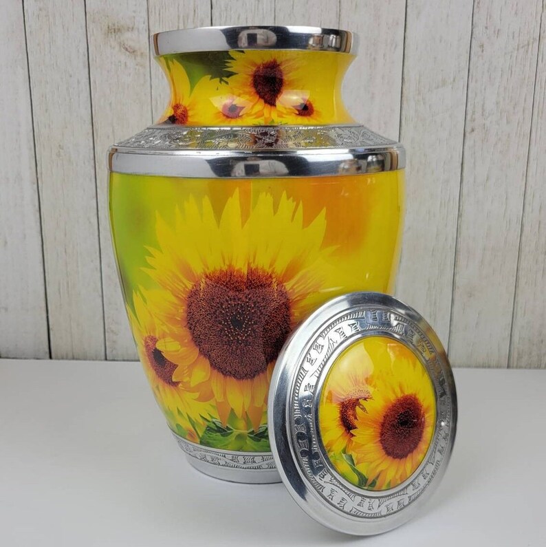 You Are My Sunshine Urn for Ashes Sunflower Urn for Human Etsy