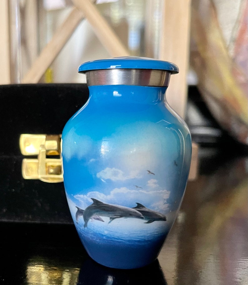 Swimming With the Dolphins Urn for Ashes Sea Adult Urns Etsy