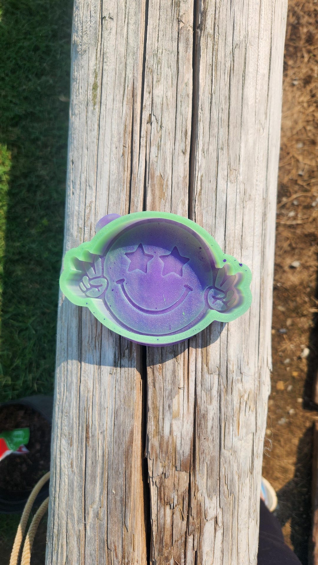 Smiley With Peace Signs Car Freshie Silicone Mold - Etsy