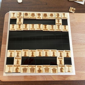 Japanese Wooden Shogi 將棋盤 Board Game Set Chess Family Portable Folding  Strategy