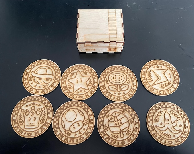 Mario Kart themed coasters