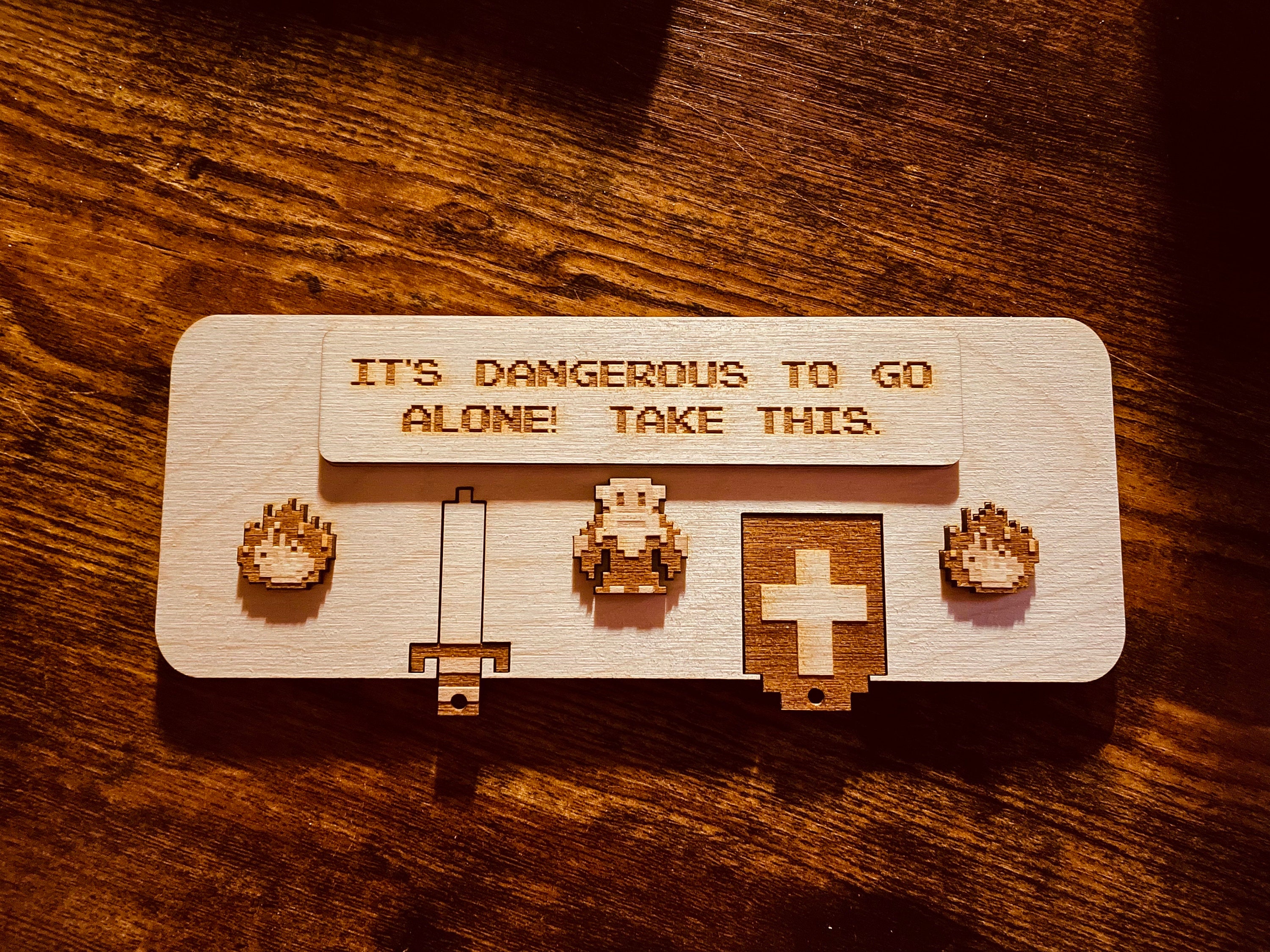 It's Dangerous to Go Alone, Take This Keychain Holder - Etsy