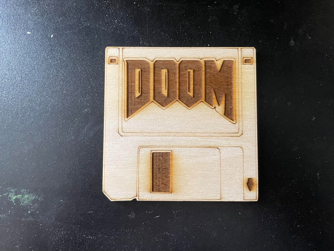 DOOM Themed Floppy Disk Coaster Set Etsy