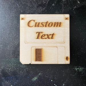 Personalized Floppy Disk Coaster set