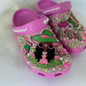 Custom Blinged Crocs, Personalized Shoes