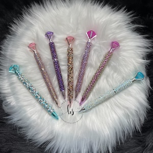 Bling Pen, Rhinestone Diamond Pen, Bling Ink Pen, Bling Gel Ink Pen, Dr. Pilot Grip Pen, Bedazzle Pen