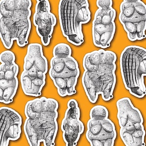 Prehistoric Artifact Stickers - Paleolithic Venuses
