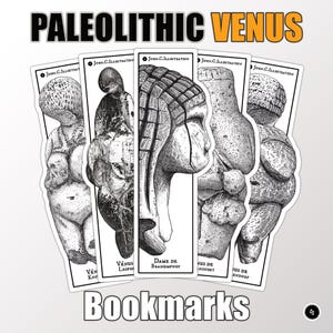 Marcapáginas con artefactos prehistóricos - Venus paleolíticas imagen 2