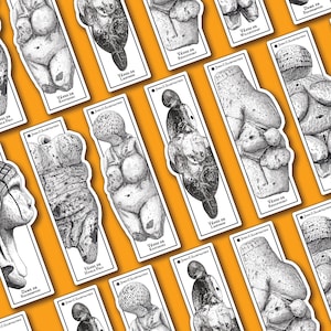 Marcapáginas con artefactos prehistóricos - Venus paleolíticas imagen 1