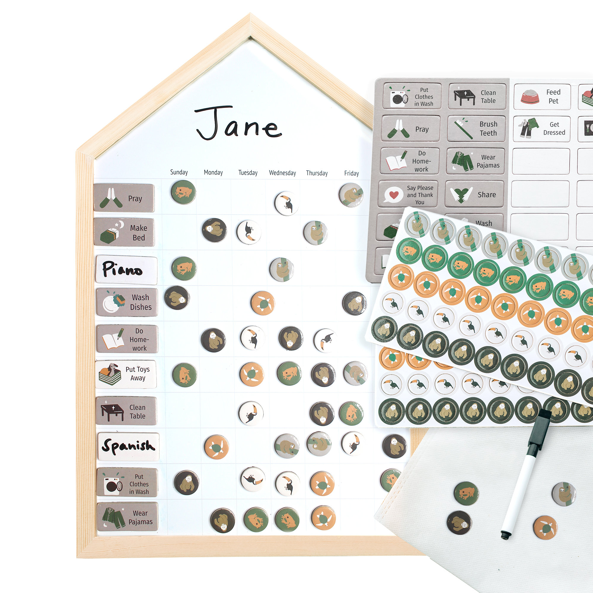 Responsibility Chart Whiteboard Modern/minimalistic Etsy