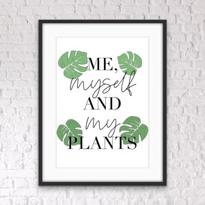 Plant print, monstera print, botanical print, leaf print, green leaf print, plants, leaves, leaf,