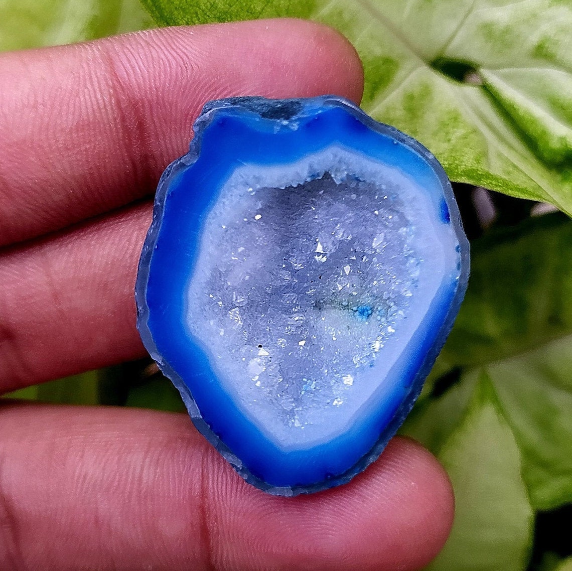 Blue Window Druzy Cabochon Druzy Gemstone Natural Stone For Etsy