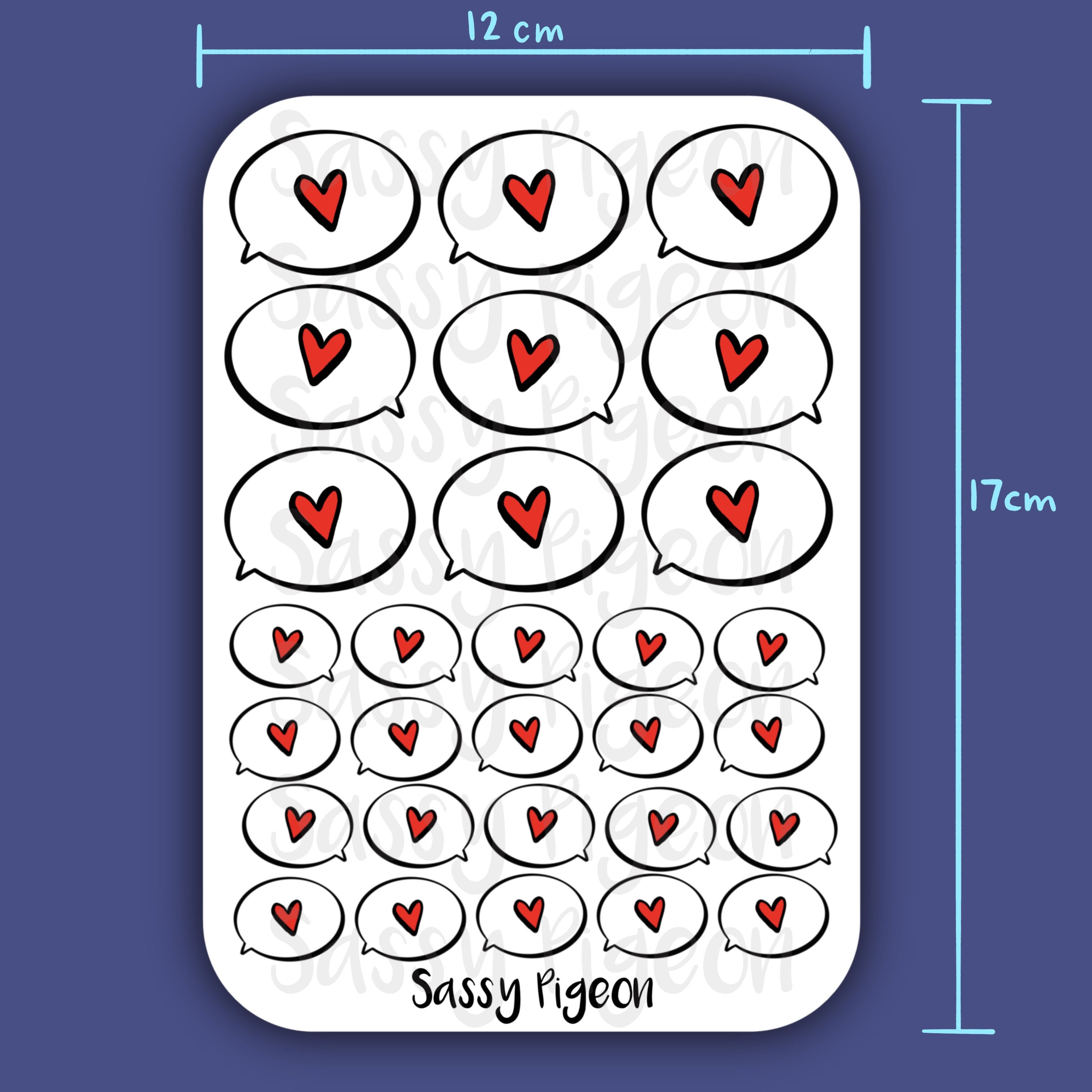 SPEECH BUBBLE Stickers perfect for your Planner, Journal, or Scrapbook