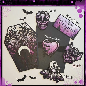 Death Moth Halloween Gothic Gate Card