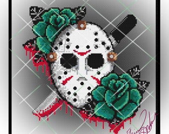 Schema punto croce Jason Voorhees