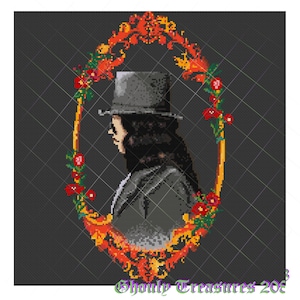 Dracula Cross stitch Pattern