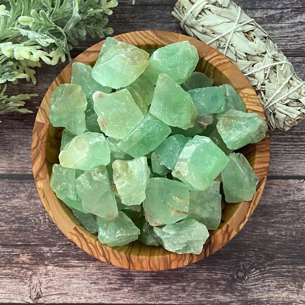 Raw Green Calcite Stones | Rough Green Calcite Crystal, Gemstones | Shop Metaphysical Crystals for Heart Chakra