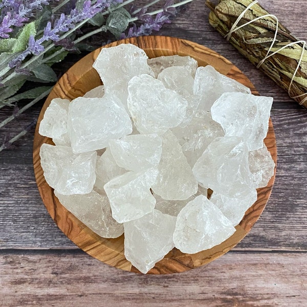 Raw Clear Quartz | Rough Clear Crystal Quartz Stones | Natural Clear Quarts Crystals | Shop Metaphysical Crystals for Crown Chakra