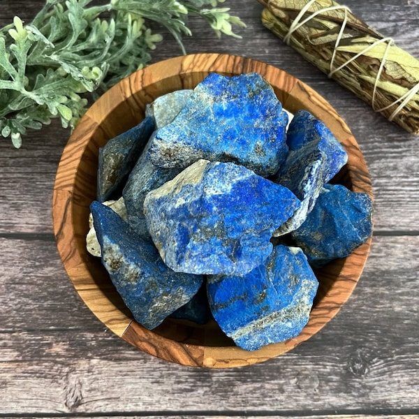 Rough Lapis Lazuli Stones | Raw Natural Lapis Lazuli Crystal | Select Your Size | Shop Metaphysical Crystals for Third Eye Chakra
