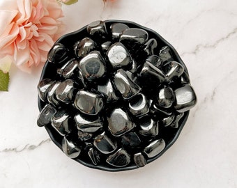 Jet Tumbled Stones | Polished Jet Gemstones | Shop Black Metaphysical Crystals for Root Chakra, Grounding