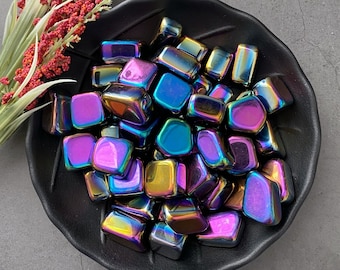 Rainbow Hematite Tumbled Stones | Polished Rainbow Hematite Crystal Gemstones | Shop Metaphysical Crystals for Root Chakra