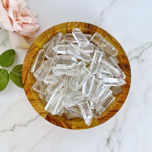 Crystal Quartz Point | 1-2" Polished Mini Clear Quartz Tower | Small Crystal Quarts Points for Grids, Jewelry | Shop Metaphysical Crystals