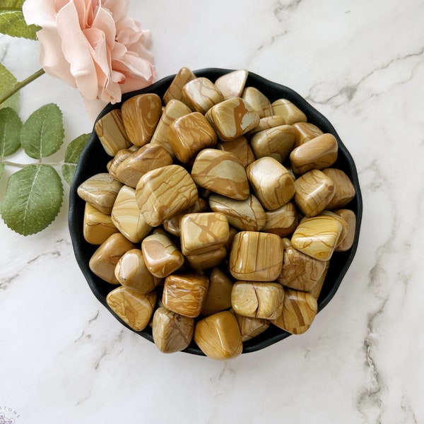 Brown Walnut Jasper Tumbled Stones | Polished Walnut Jasper Crystal Gemstones | Shop Metaphysical Crystals, Root, Sacral Chakras